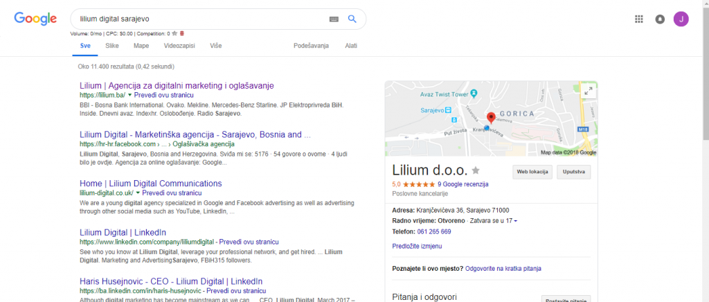 Lilium Google My Business