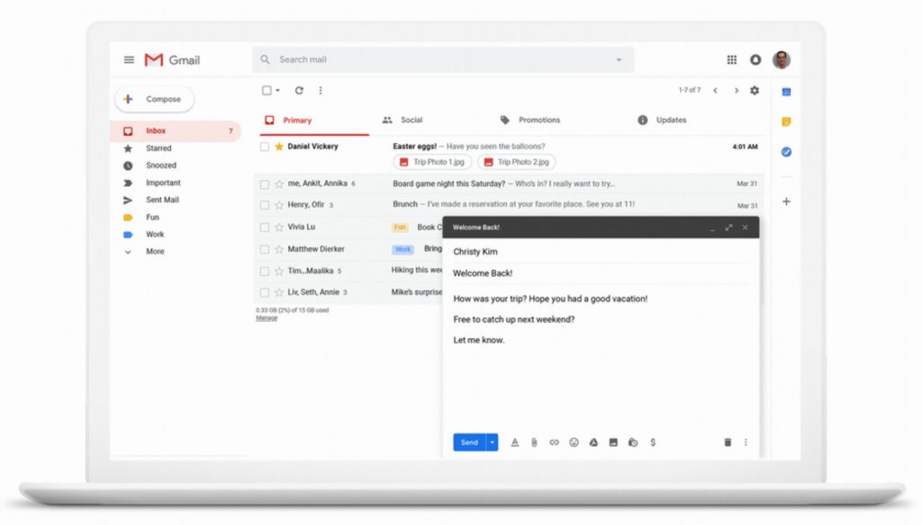 Izgled Gmaila u 2019